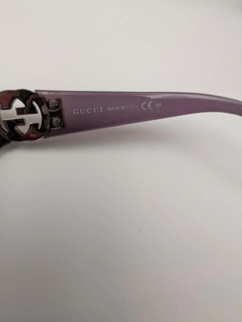 Gucci Glasses Purple Frame